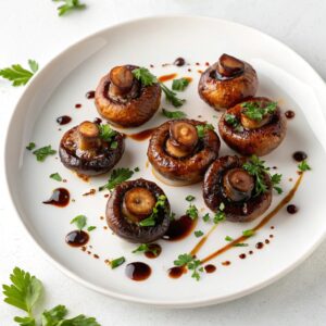 Balsamic Air Fryer Mushrooms