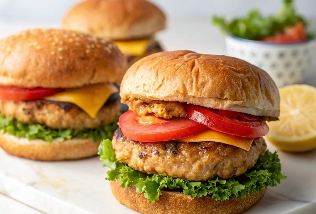 Air Fryer Turkey Burgers