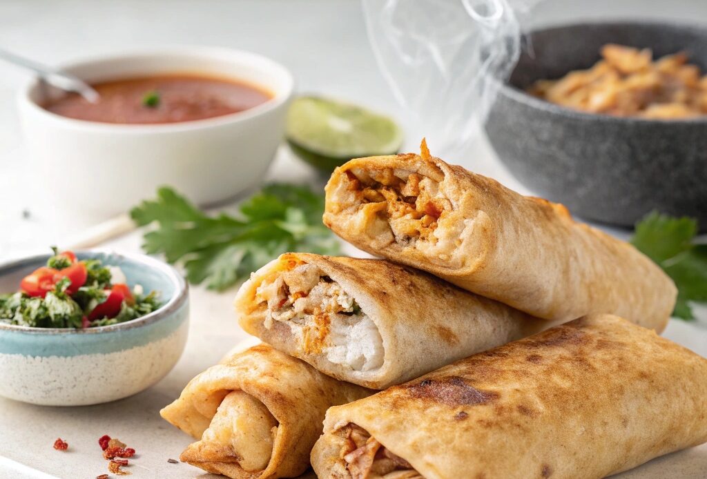 Air Fryer Chicken Chimichangas