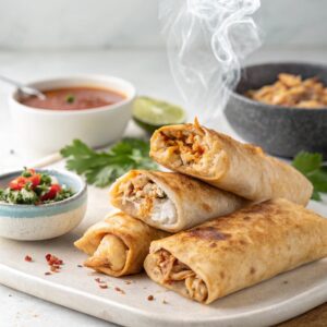 Air Fryer Chicken Chimichangas