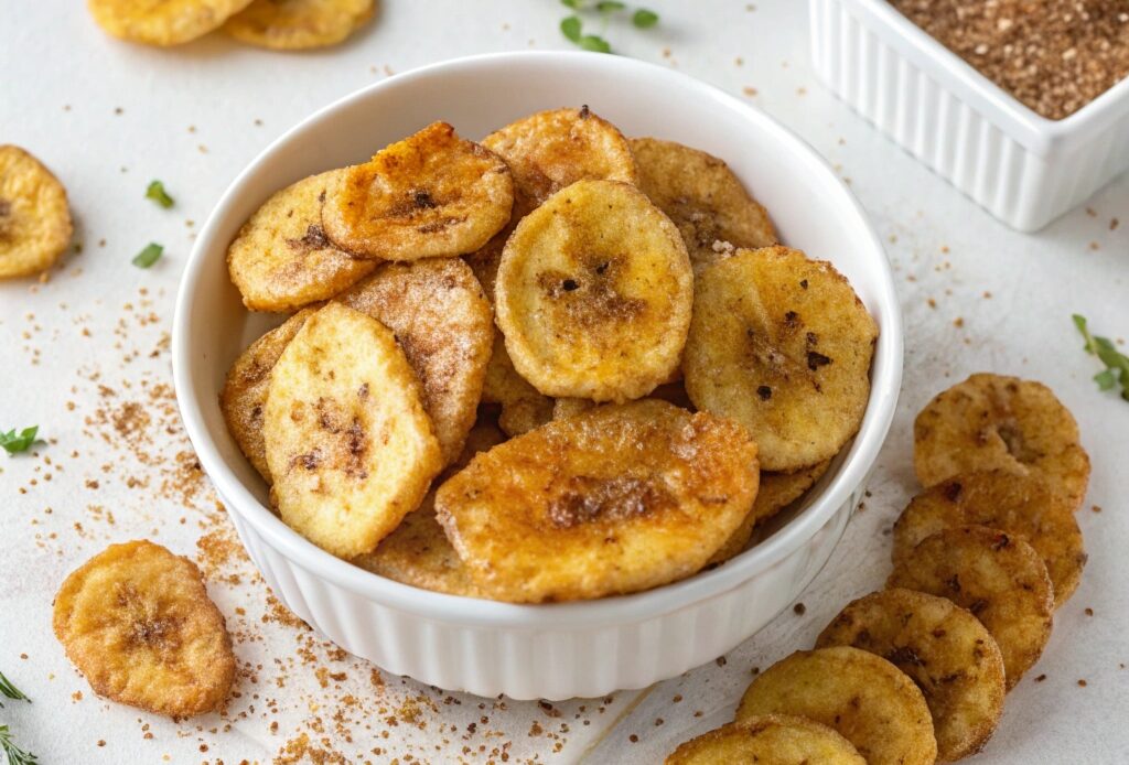 Seasoned Air Fryer Banana Chips