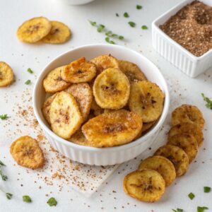 Seasoned Air Fryer Banana Chips