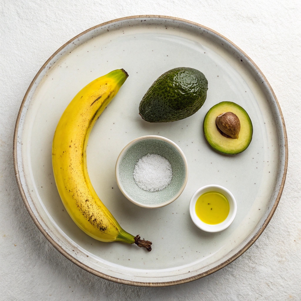 Ingredients for Air-Fried Banana Crisps