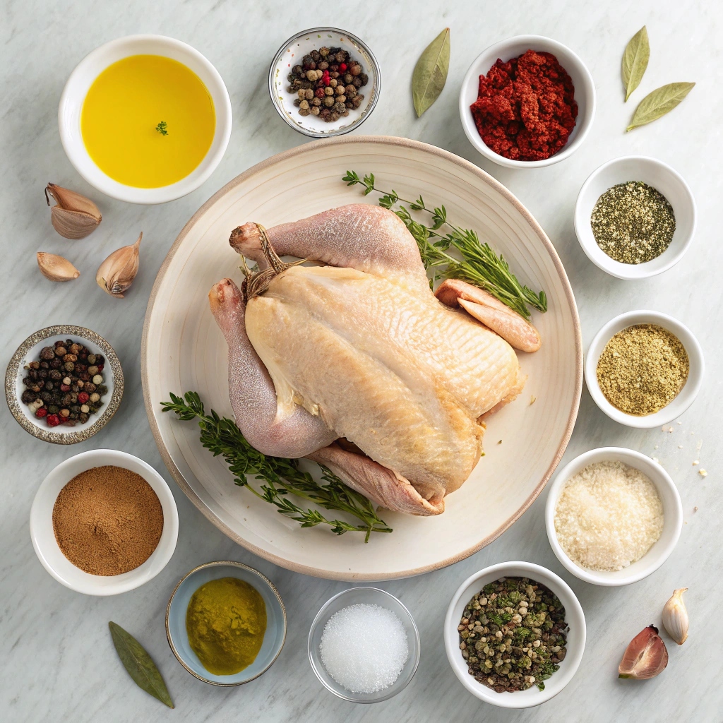 Ingredients for Perfect Roasted Chicken