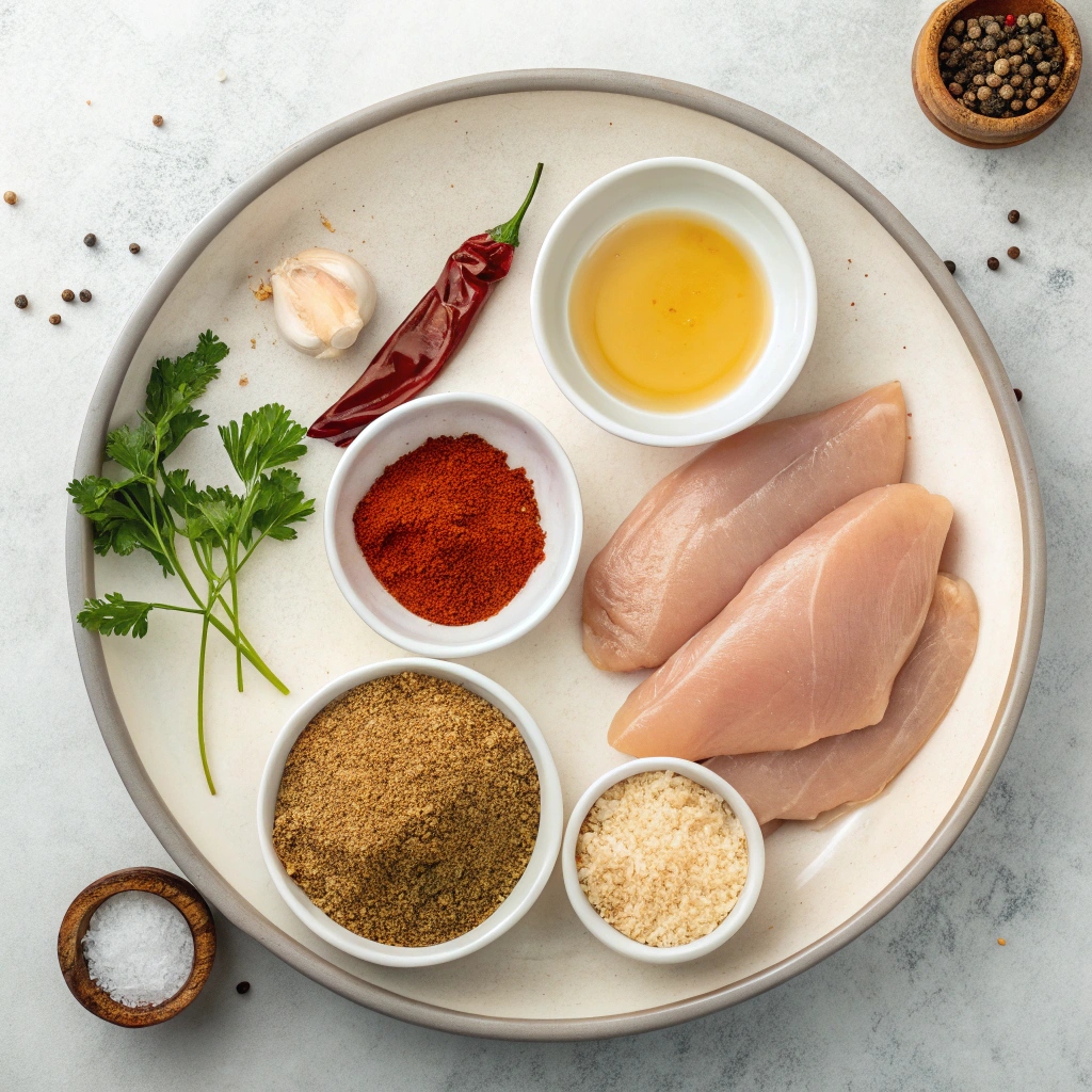 Ingredients for Sweet and Spicy Air Fryer Chicken