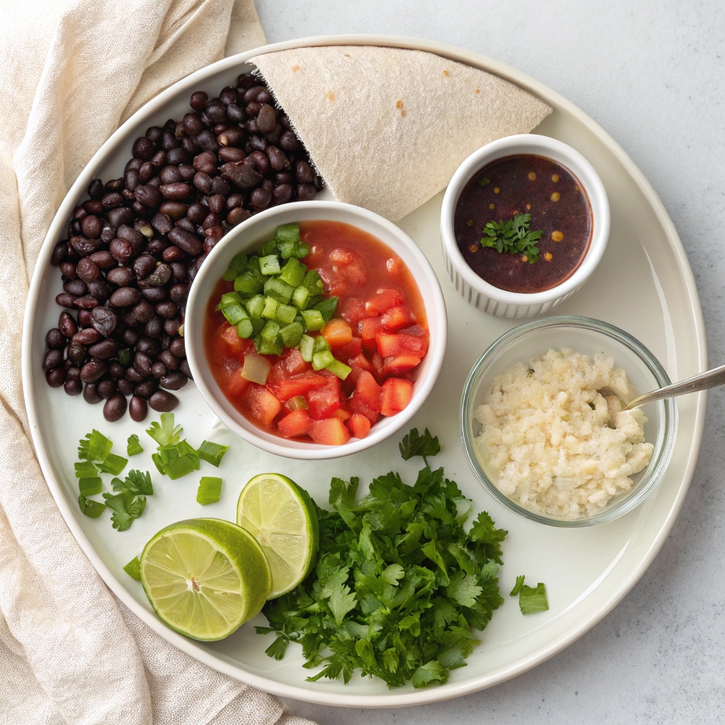 Ingredients for Air Fryer Burrito