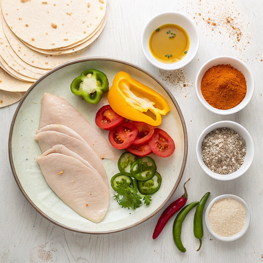 Fresh & Flavorful Air Fryer Chicken Fajitas Ingredients