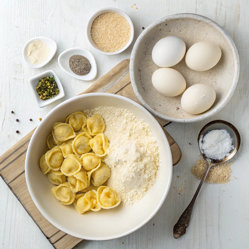 Ingredients for Air Fried Parmesan Tortellini