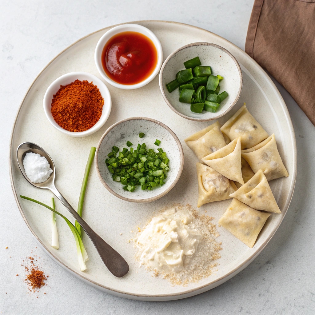 Ingredients for Crispy Air Fryer Wontons