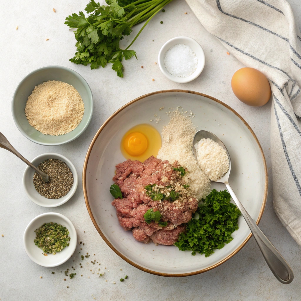 Ingredients for Air Fryer Turkey Meatballs